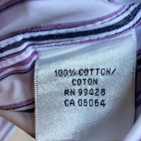 Bugatchi Striped button shirt men’s - Picture 11 of 12